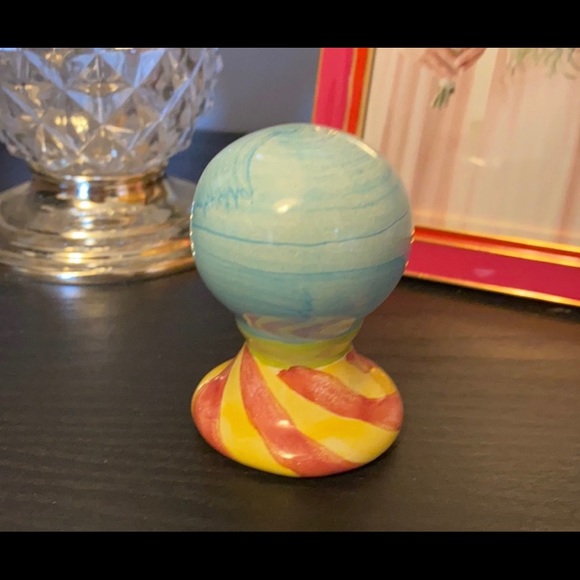 Mackenzie-Childs Vintage Lamp w/ Lampshade and Finial Topper. - Picture 3 of 7